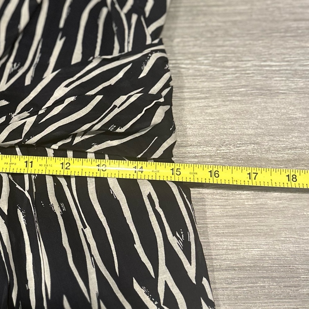 Ann Taylor LOFT Dress Sz 8 Navy White Striped Spaghetti Strap 100% Cotton Travel - Picture 7 of 8